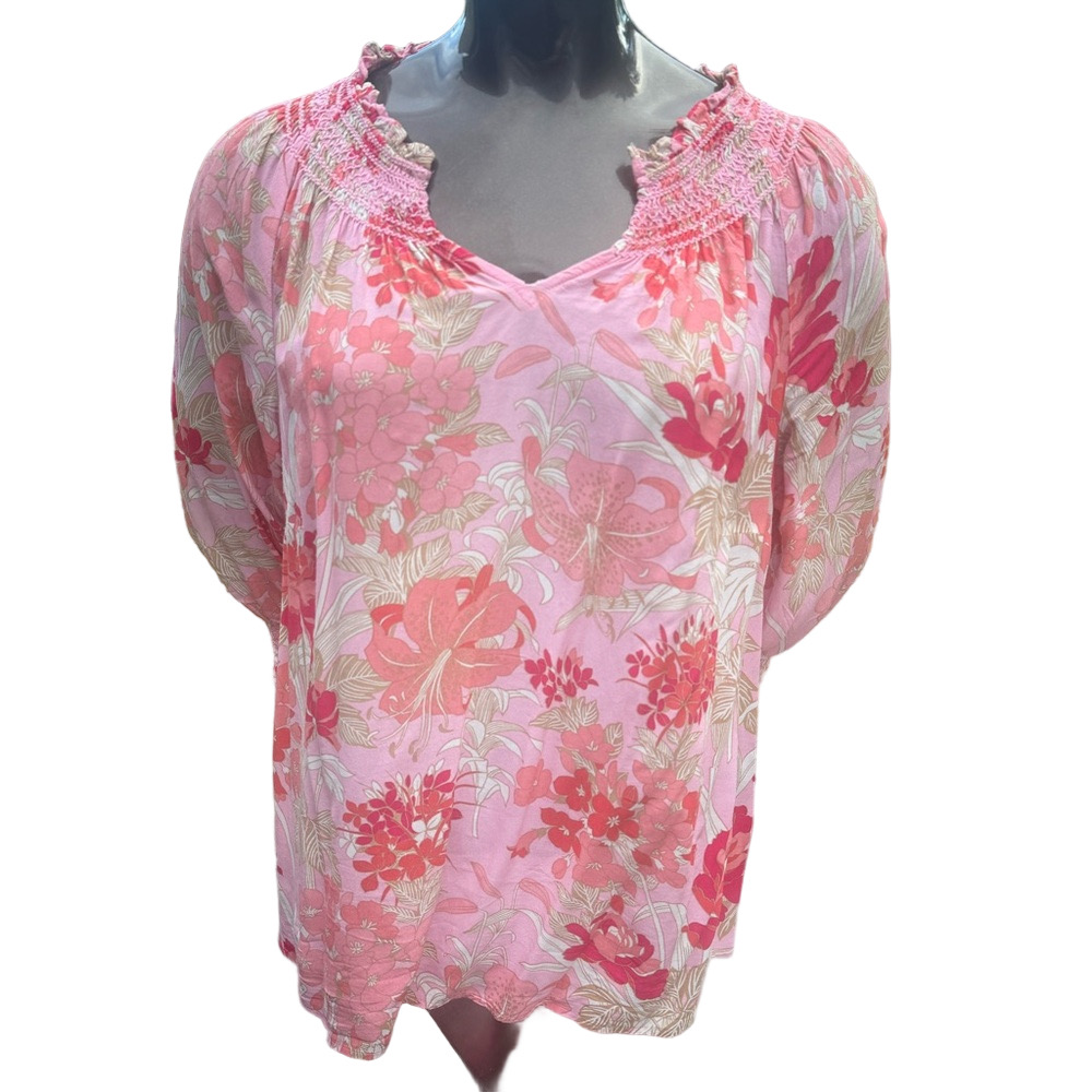 Talbots Pink Floral Blouse
Deb03